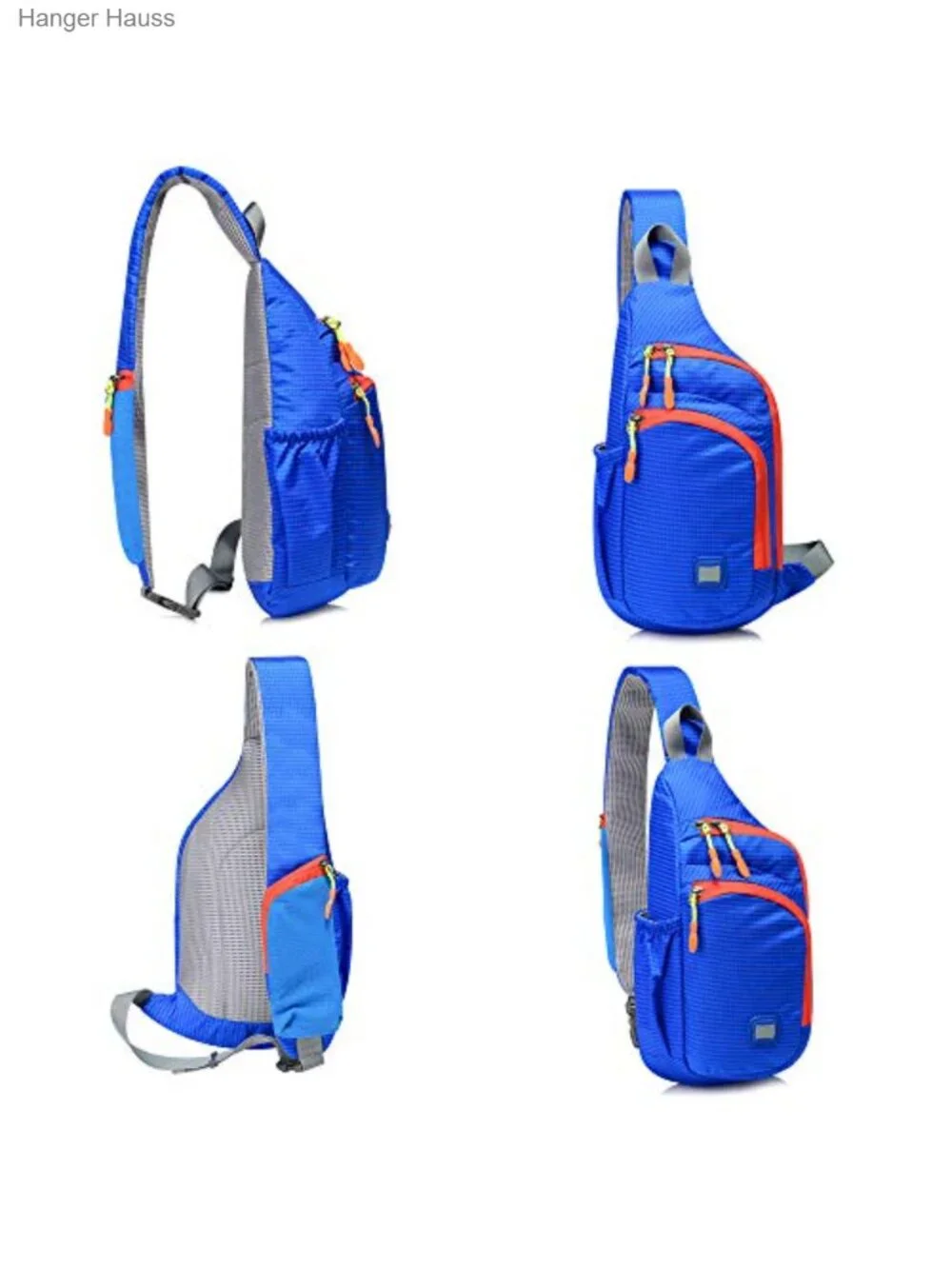 Unisex Sling Backpack Water Resistant Nylon Chest Crossbody Daypack
